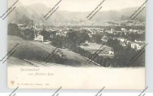 8230 BAD REICHENHALL, Blick von Moltke's Ruhe, ca. 1905, Trenkler