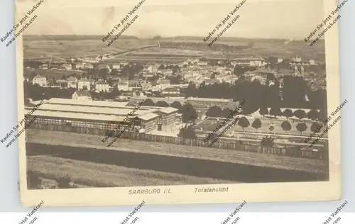 F 57400 SARREBOURG / SAARBURG, Gesamtansicht, rücks. kl. Klebereste