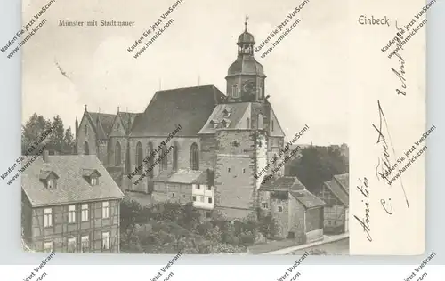 3352 EINBECK, Münster und Stadtmauer, 1905