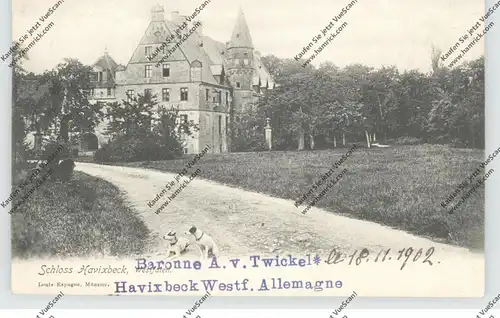 4409 HAVIXBECK, Schloss Havixbeck, versendet v. Baronne, 1902