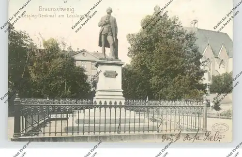 3300 BRAUNSCHWEIG, Lessing-Denkmal, Lessingplatz, 1905