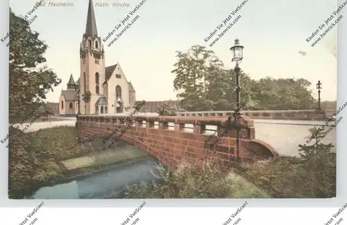 6350 BAD NAUHEIM, Katholische Kirche mit Brücke