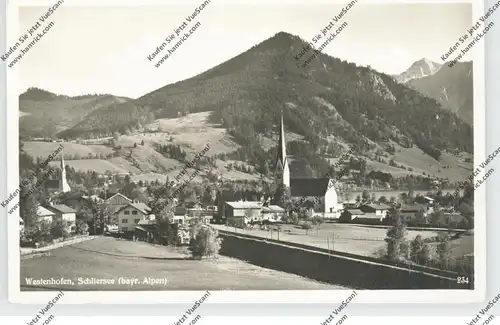 8162 SCHLIERSEE - WESTENHOFEN, Ortsansicht, Archiv-Beleg