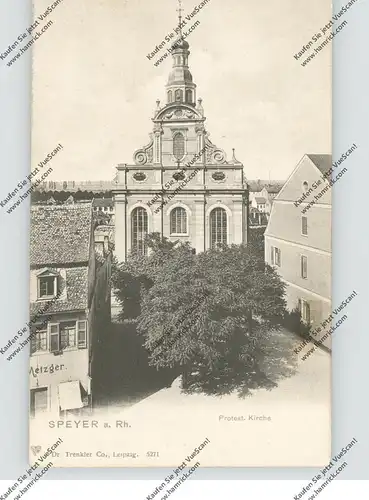 6720 SPEYER, Protestantische Kirche, ca. 1905, Trenkler