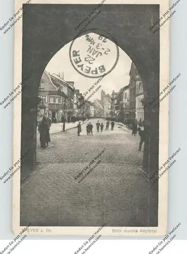 6720 SPEYER, Blick durchs Altpörtel, 1919
