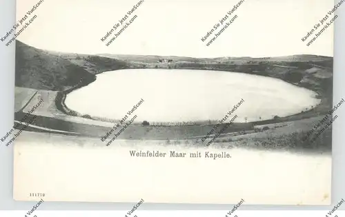 5568 DAUN, Weinfelder Maar mit Kapelle, ca. 1900, Schaar & Dathe