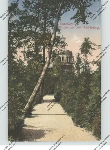 4100 DUISBURG - DUISSERN, Ruine auf dem Kayserberg, 1921