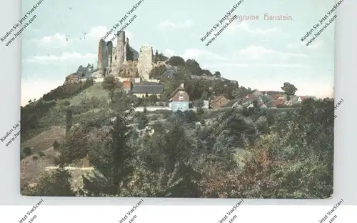 0-5631 BORNHAGEN / Eichsfeld, Ruine Hanstein, 1907