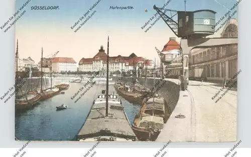 4000 DÜSSELDORF, Hafen, Binnenschiffe, 1923