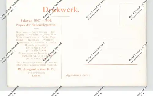6533 BACHARACH, Künstler-Karte Heilinger, Werbe-AK Hoogenstraaten - Leiden
