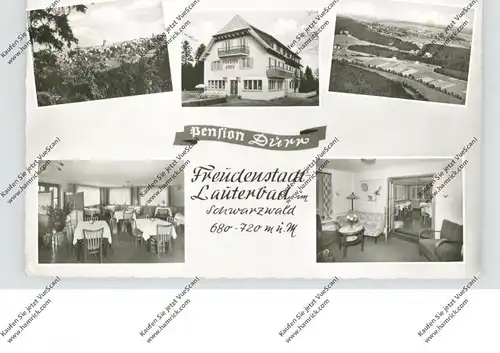 7290 FREUDENSTADT - LAUTERBAD, Pension Dürr, 1958