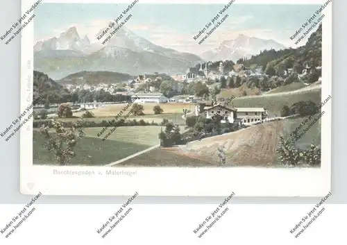 8240 BERCHTESGADEN, Blick vom Malerhügel, 1909, Trenkler