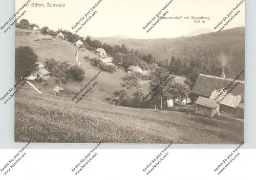 BÖHMEN & MÄHREN - HERRNSKRETSCHEN-STINNERSDORF / HRENSKO-MEZNA, Dorfansicht