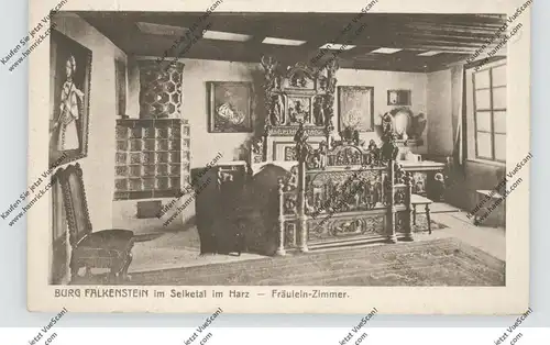 0-4721 FALKENSTEIN, Burg Falkenstein, Fräulein-Zimmer