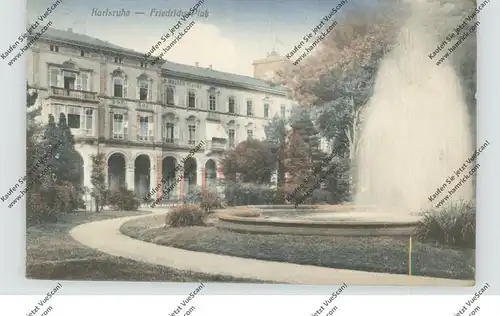 7500 KARLSRUHE, Friedrichs-Platz, Springbrunnen