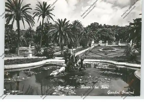 I 18038 SAN REMO, Giardini Ormond, 1952