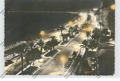 F 06000 NICE / NIZZA, La Promenade des Anglais, effet de nuit, 1952