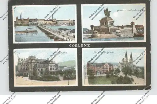 SCHWEIZ - 1910, 5 Rp. Nachgebühr, AK aus Coblenz - Paris - Blonay