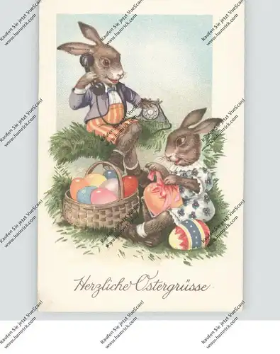 OSTERN - Hasen mit Telefon