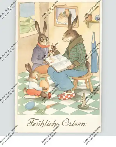 OSTERN - Hasenvater liesst aus einem Buch