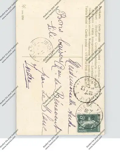 OSTERN - 3 Küken, Präge-Karte / embossed / relief, 1909