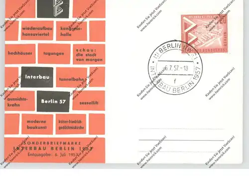 1000 BERLIN, Sonder-AK INTERBAU 1957