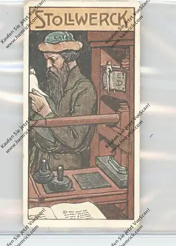 SAMMELBILD - STOLLWERCK - Gruppe 430, No. II, Gutenberg