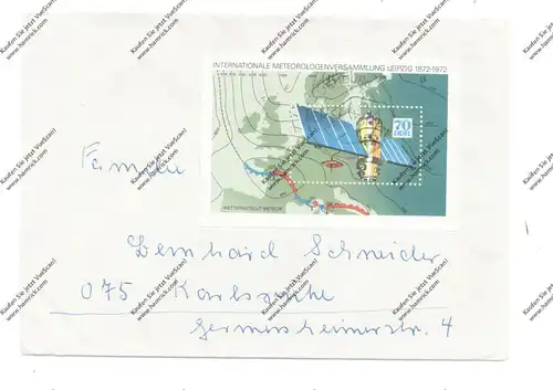 DDR - 1972, Michel Block 36 (1747), Einzelfrankatur, Brief ohne Inhalt