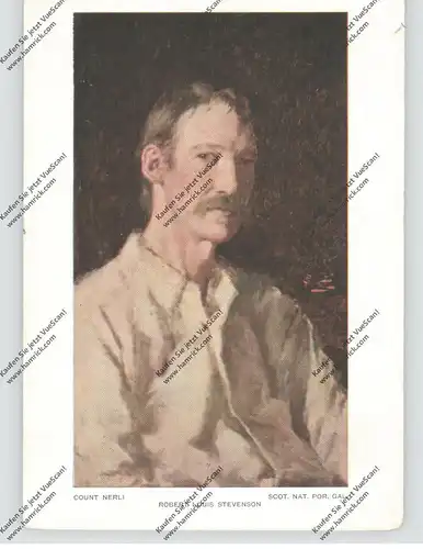 LITERATUR - ROBERT LOUIS STEVENSON, Schriftsteller 1850 - 1894, Porträt
