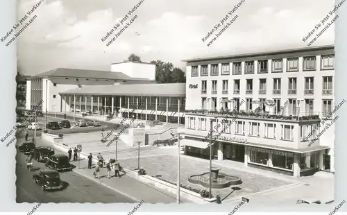 6380 BAD HOMBURG, Am Kurhaus, Kreissparkasse, 1954, Oldtimer FORD, BORGWARD, VW-Käfer