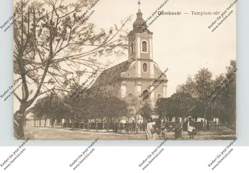 H 7200 DOMBOVA, Templom-ter, 1915, Österr-Ungar. Feldpost, Zensur Budapest nach Wildbad