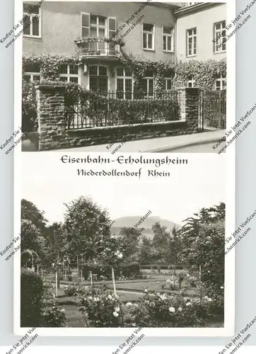 5330 KÖNIGSWINTER - NIEDERDOLLENDORF, Eisenbahn-Erholungsheim, 1964, kl. Knick