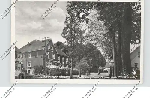 5203 MUCH, Hindenburgstrasse, Osteingang zum Dorf, Gasthof und Metzgerei Joh. Speier, kl. Oberflächenmängel