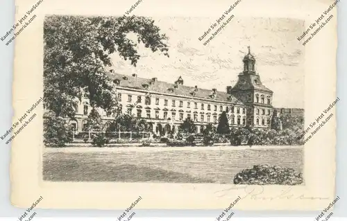 5300 BONN, Universität, Kupferstich, signiert