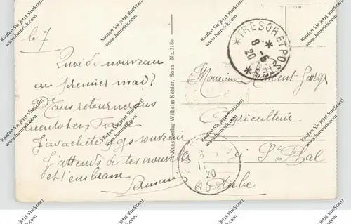 5300 BONN, Coblenzer Tor, 1920, franz. Militärpost