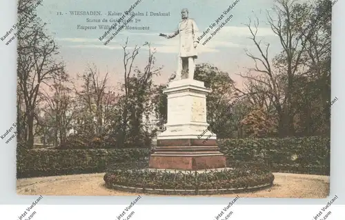 6200 WIESBADEN, Kaiser Wilhelm I Denkmal, 1925