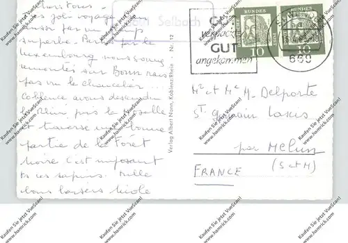 6697 NOHFELDEN - SELBACH, Postgeschichte, Landpoststempel 1963