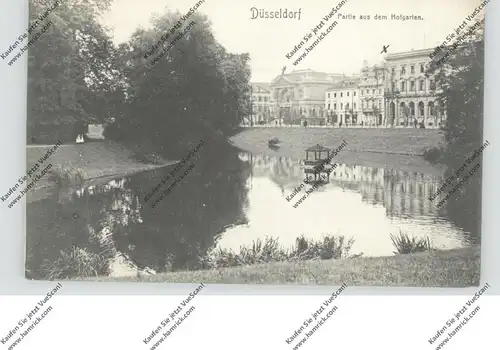 4000 DÜSSELDORF, Partie im Hofgarten, 1907