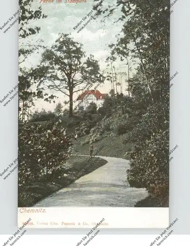 0-9000 CHEMNITZ, Partie im Stadtpark, ca. 1905