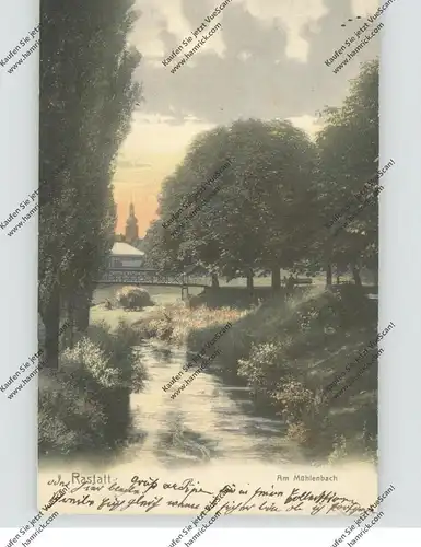 7550 RASTATT, Am Mühlenbach, 1906