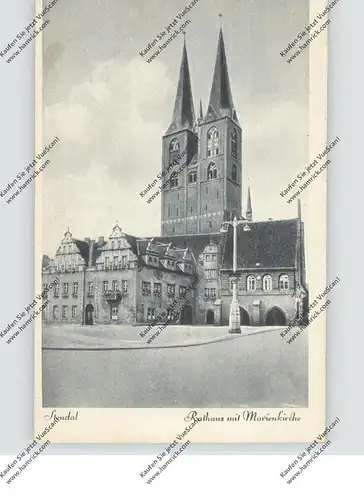 0-3500 STENDAL, Rathaus und Marienkirche