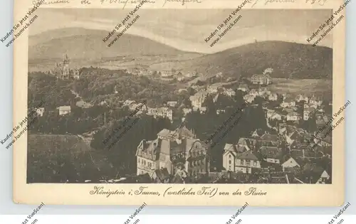 6240 KÖNIGSTEIN, Westlicher Teil, von der Ruine gesehen, 1919