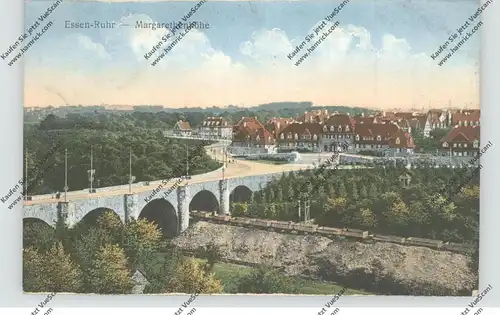 4300 ESSEN - MARGARETHENHÖHE, Gesamtansicht mit Eisenbahnstrecke, 1923