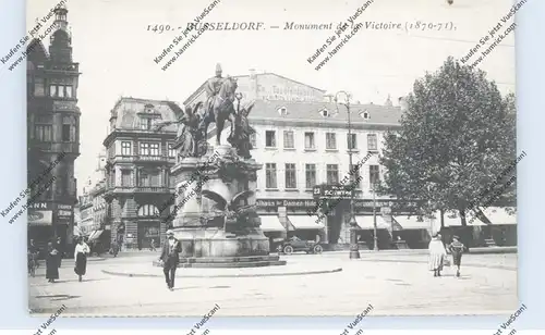 4000 DÜSSELDORF, Siegesdenkmal, Bekleidungshaus Willy Schwinn, 1925