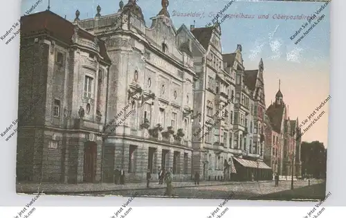 4000 DÜSSELDORF, Schauspielhaus und Oberpostdirektion, 1921