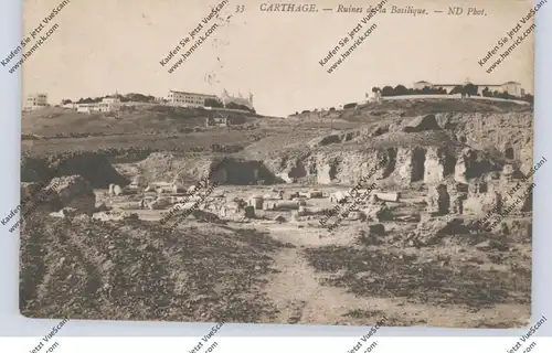 TUNESIE - CARTHAGE / KARTHAGO, Ruines de la Basilique