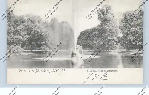 4000 DÜSSELDORF, Fontaine im Hofgarten, 1902