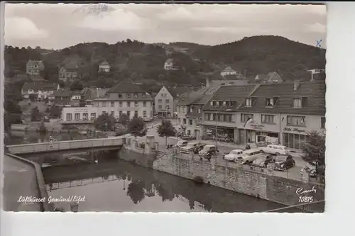 5372 GEMÜND, Ortsansicht, 196...OPEL, MERCEDES BENZ, VW KÄFER Cabrio