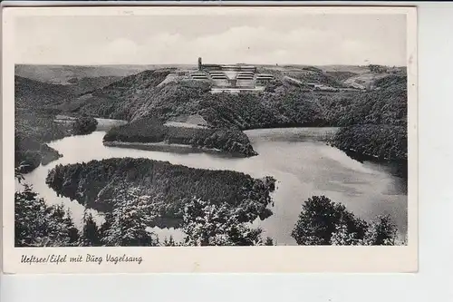 5372 SCHLEIDEN, Burg Vogelsang mit Urftsee, Belg.Militärpost nach La Calamine / Neu Moresenet