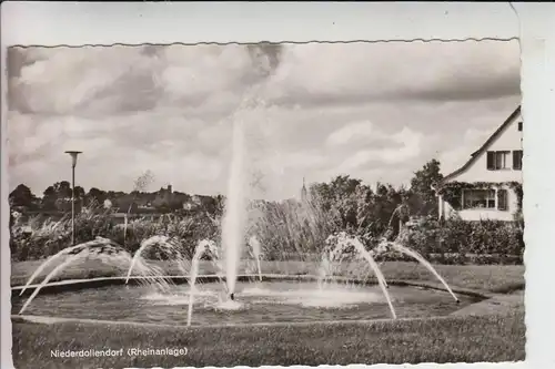 5330 KÖNIGSWINTER - NIEDERDOLLENDORF, Rheinanlage, Springbrunnen, 1960